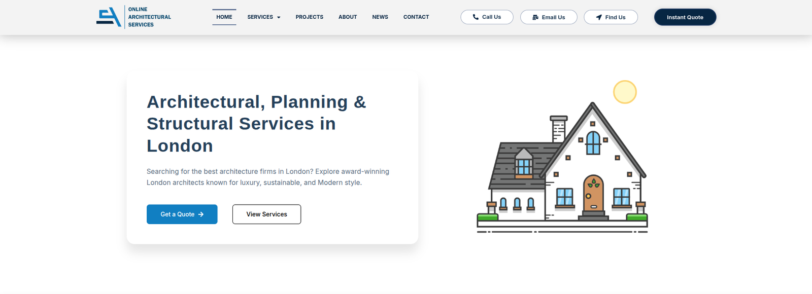 Online Architectural Services project screenshot